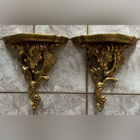 Elegant Gold Wall Sconce Set - Picture 1 of 16